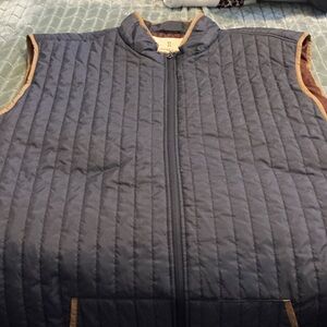 Men's Blue Quilted Vest